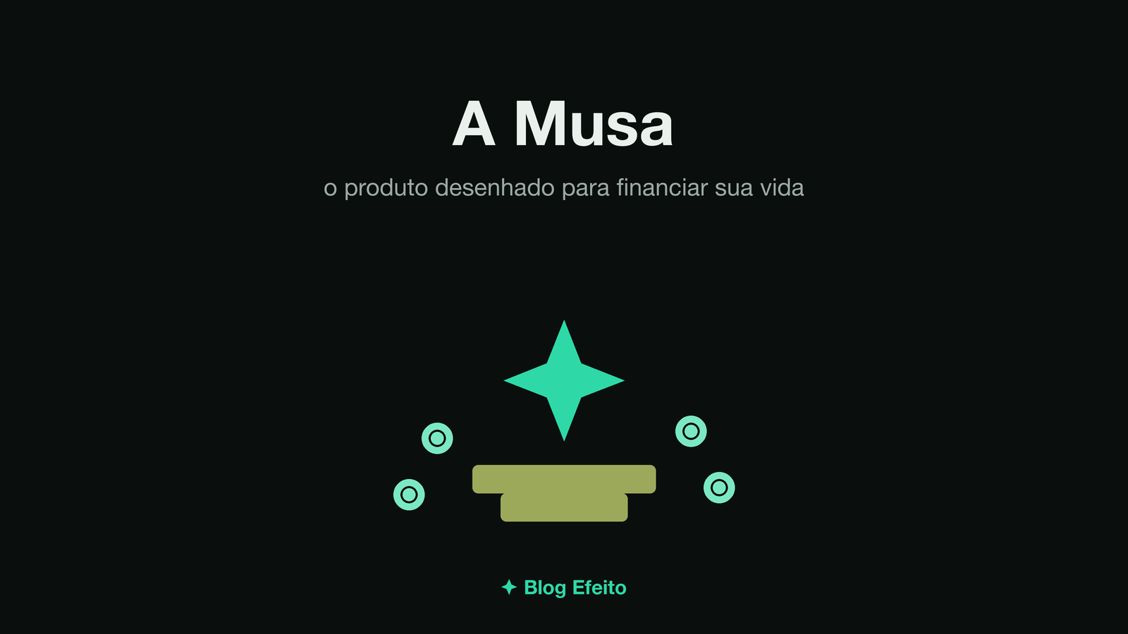 Capa do artigo A Musa: arte abstrata em tons de verde sobre fundo escuro