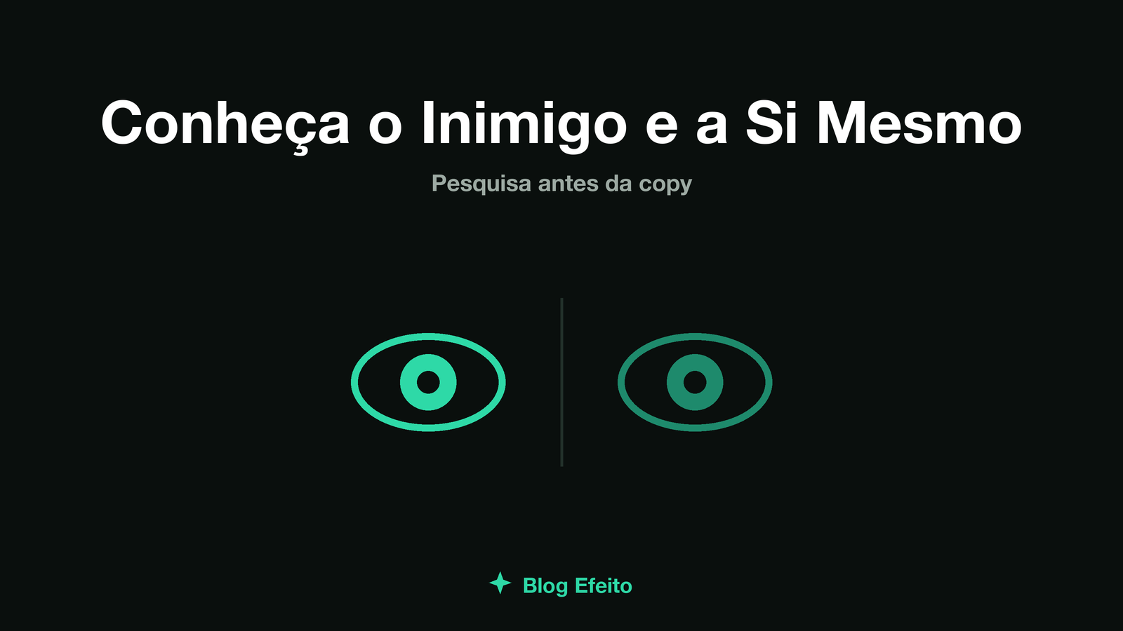 Capa do artigo Conheça o inimigo e a si mesmo: dois espelhos frente a frente refletindo um mapa de estratégia, em tons de verde sobre fundo escuro