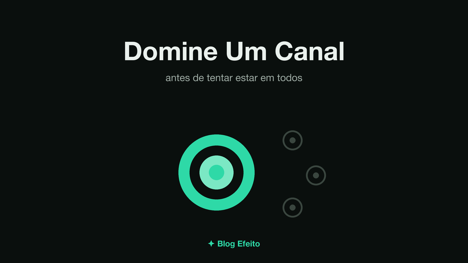 Capa do artigo Domine Um Canal: arte abstrata em tons de verde sobre fundo escuro