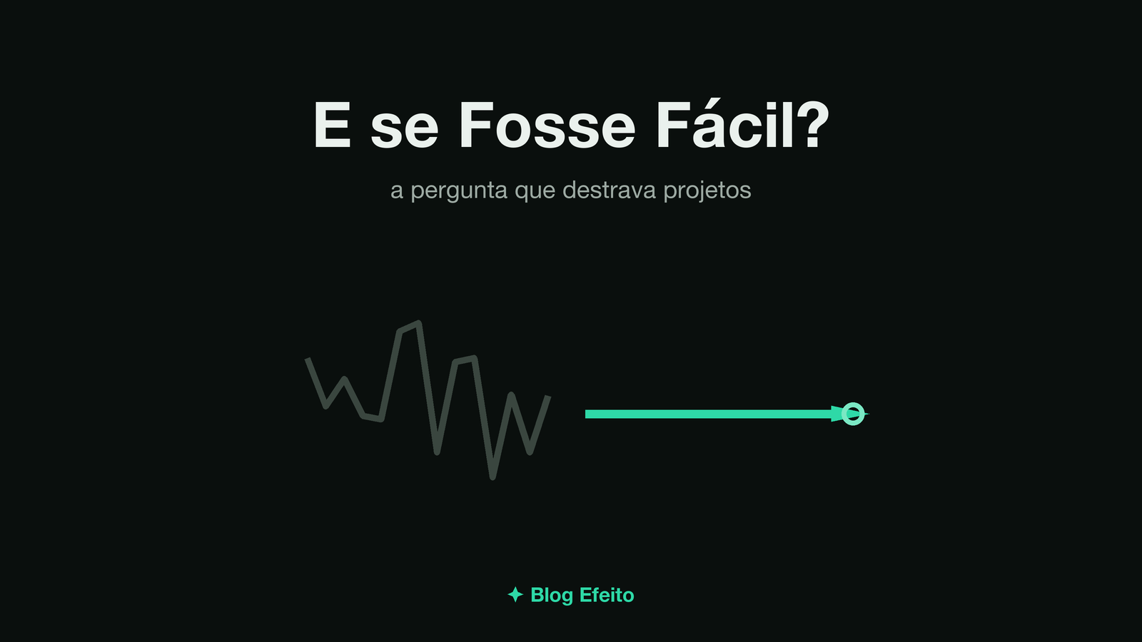 Capa do artigo E se Fosse Fácil: arte abstrata em tons de verde sobre fundo escuro