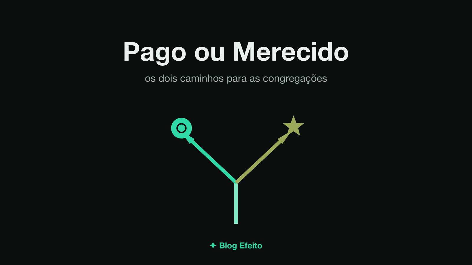 Capa do artigo Entrar Pago ou Merecido: arte abstrata em tons de verde sobre fundo escuro