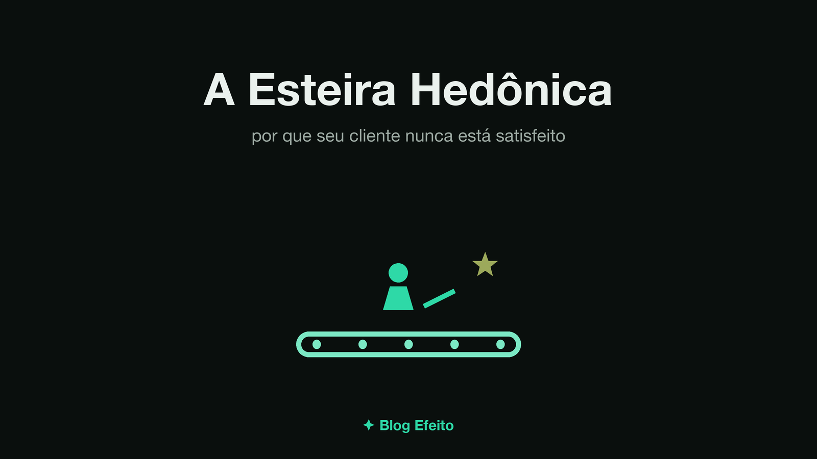 Capa do artigo Esteira Hedônica: arte abstrata em tons de verde sobre fundo escuro