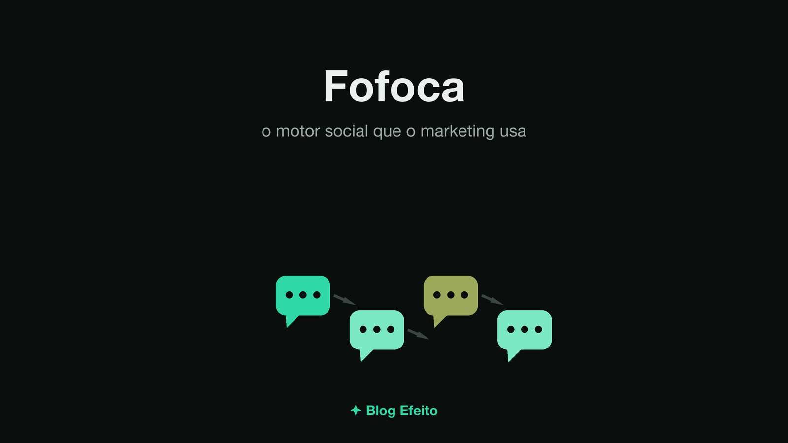 Capa do artigo Fofoca e Boca a Boca: arte abstrata em tons de verde sobre fundo escuro