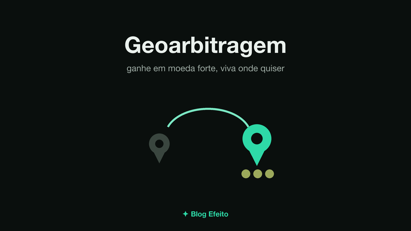 Capa do artigo Geoarbitragem: arte abstrata em tons de verde sobre fundo escuro