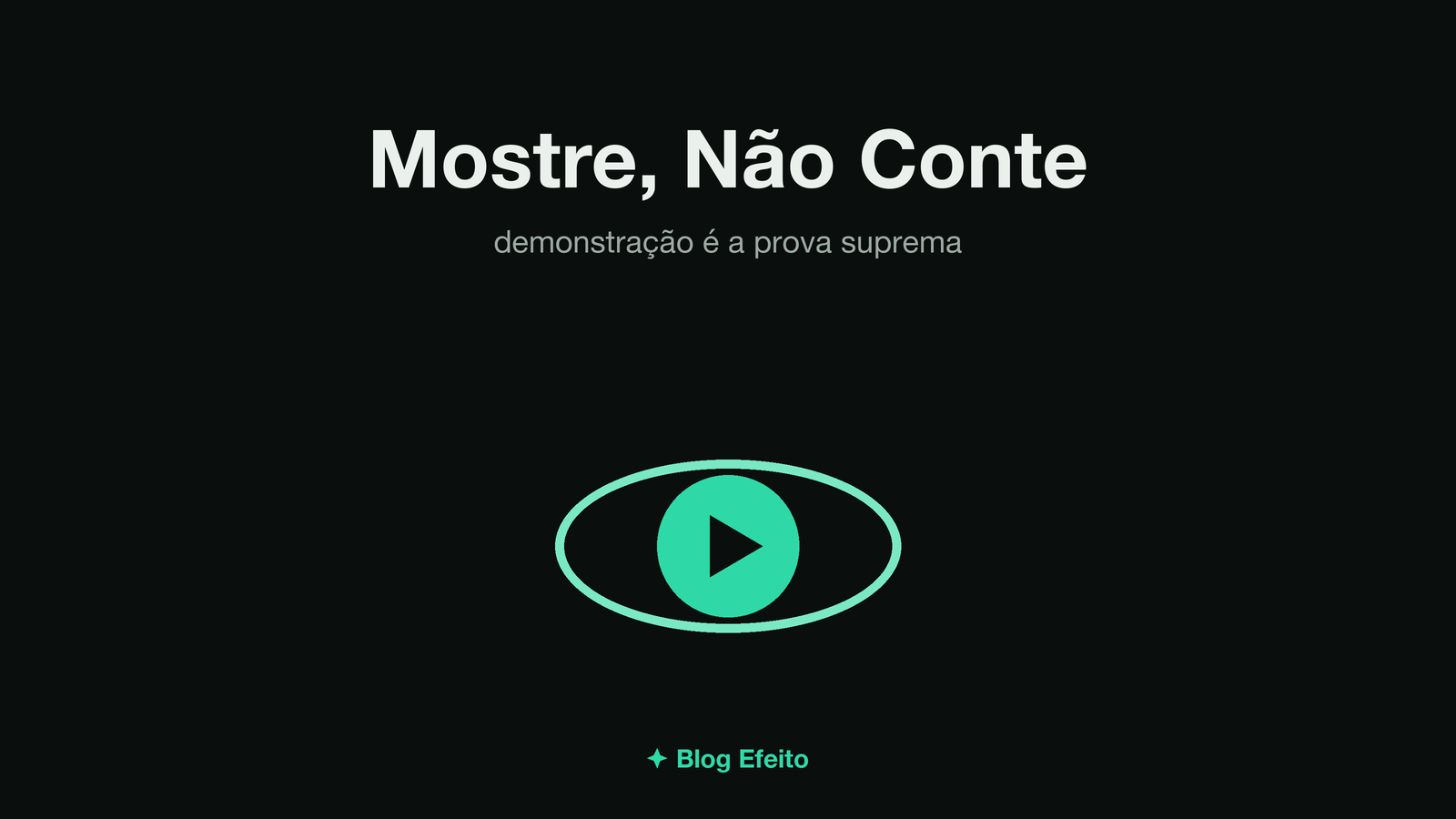 Capa do artigo Mostre, Não Conte: arte abstrata em tons de verde sobre fundo escuro