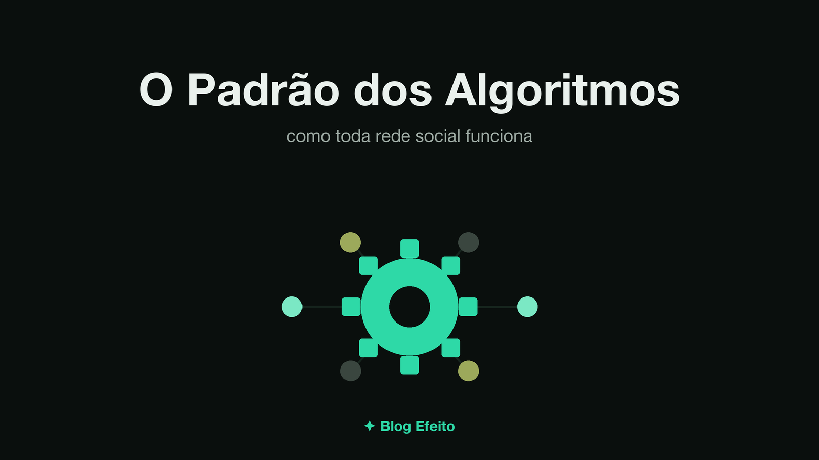 Capa do artigo Padrão dos Algoritmos: arte abstrata em tons de verde sobre fundo escuro