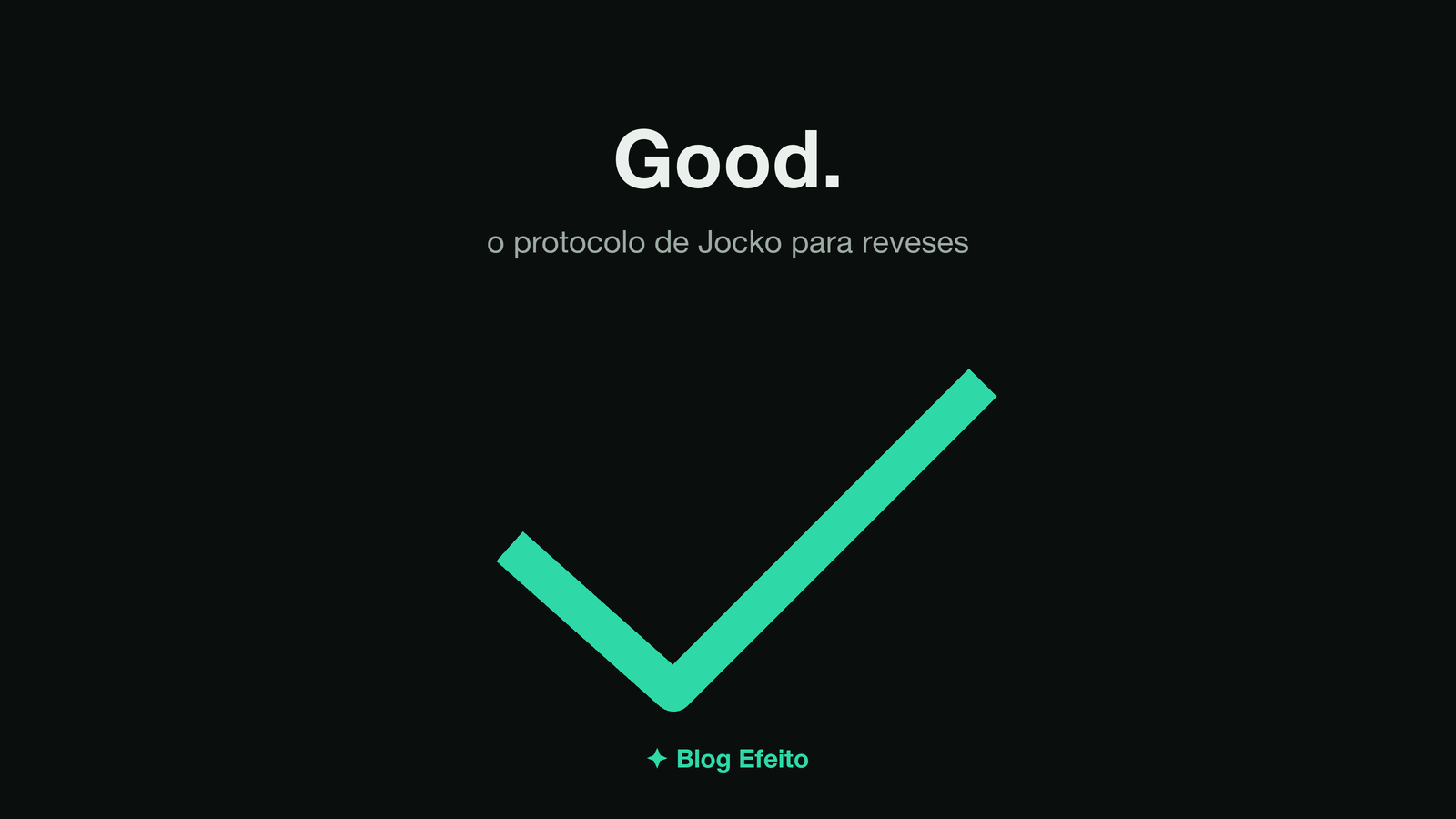 Capa do artigo Protocolo Good: arte abstrata em tons de verde sobre fundo escuro