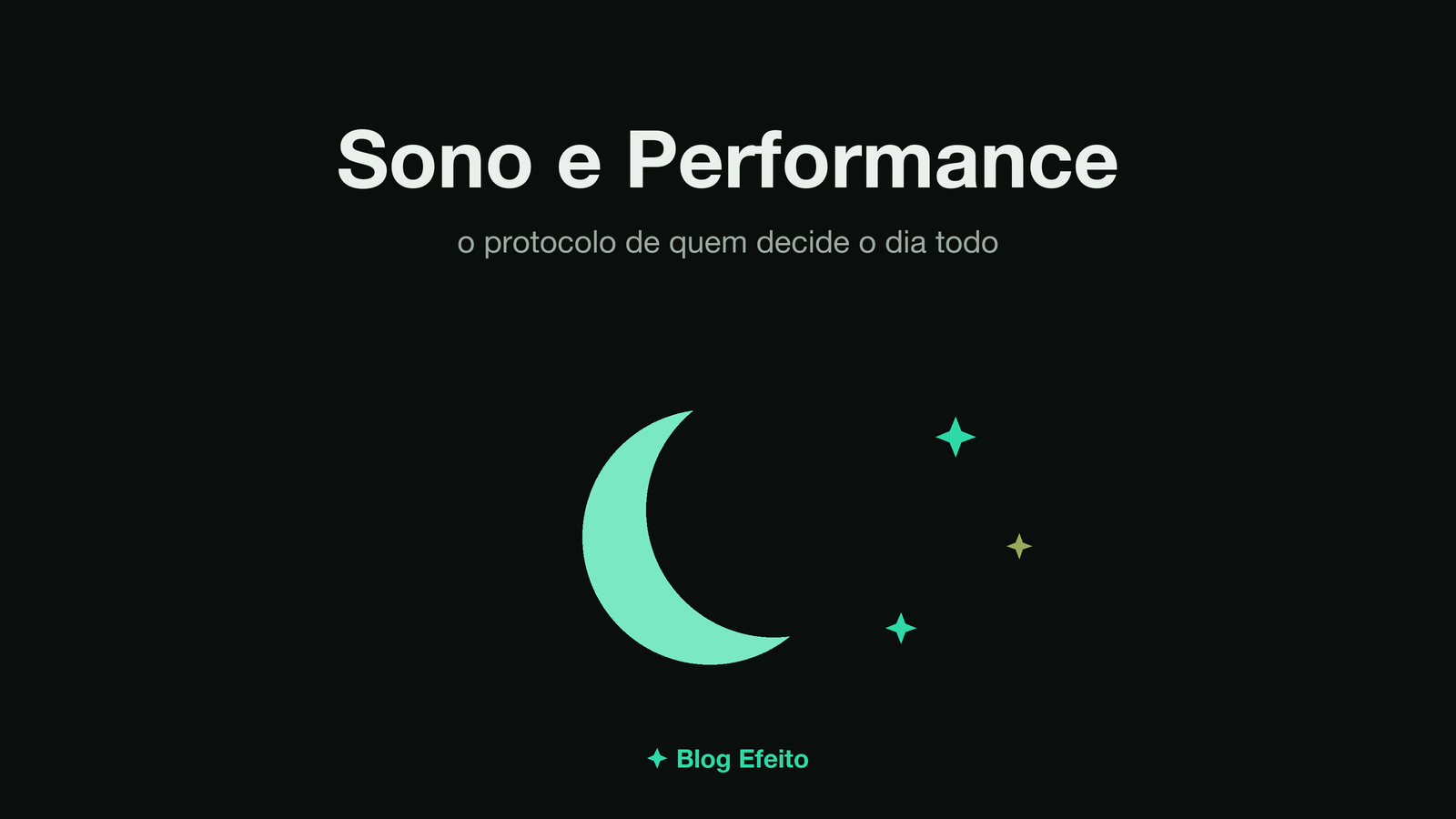 Capa do artigo Sono e Performance: arte abstrata em tons de verde sobre fundo escuro
